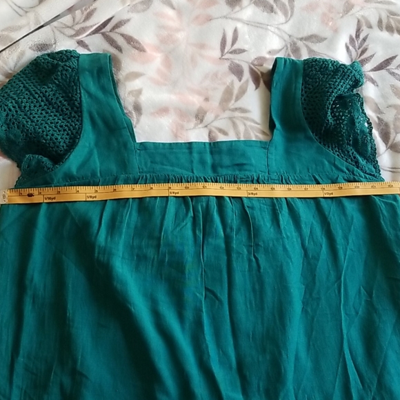 NWT (not attached) Green Crochet Detailed Blouse - Picture 5 of 6